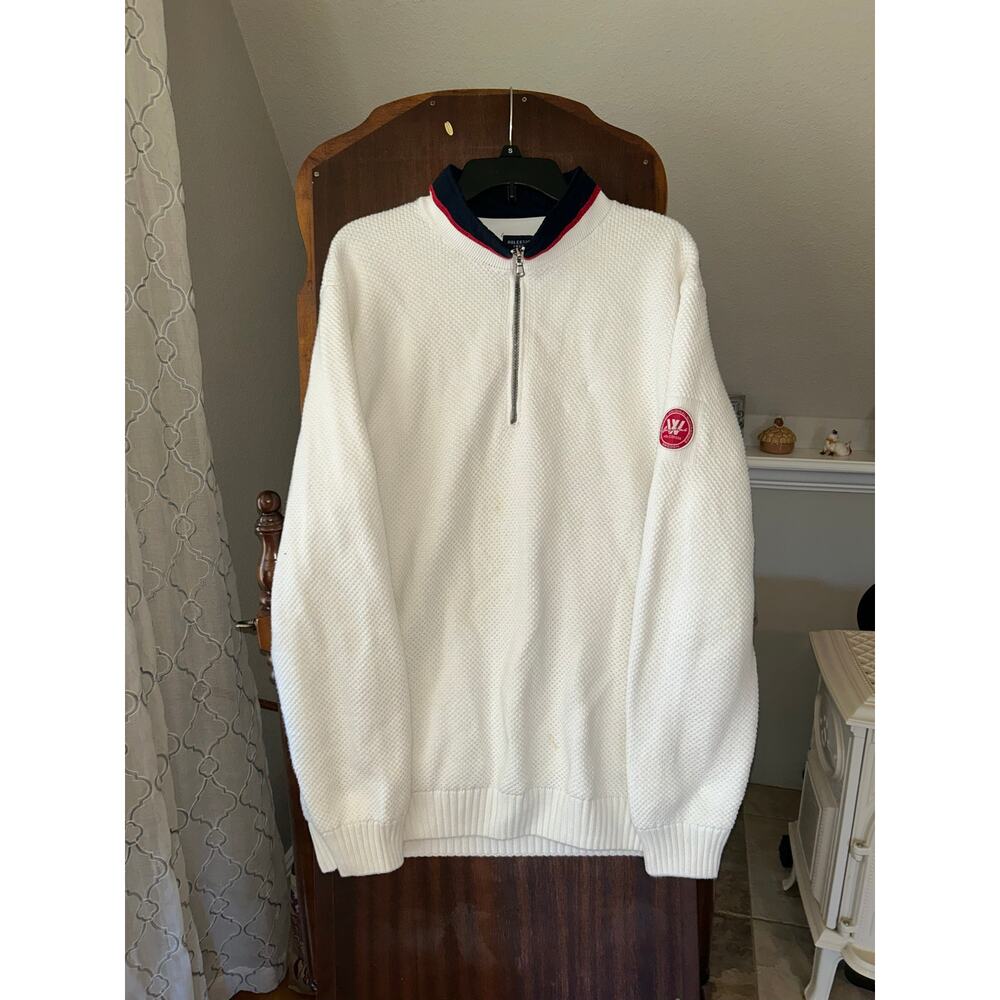 Holebrook Classic Windproof Sweater Off White mens size XL